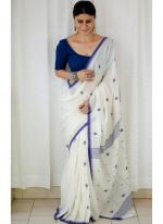 Mono Cotton Blue Daily Wear Printed Saree